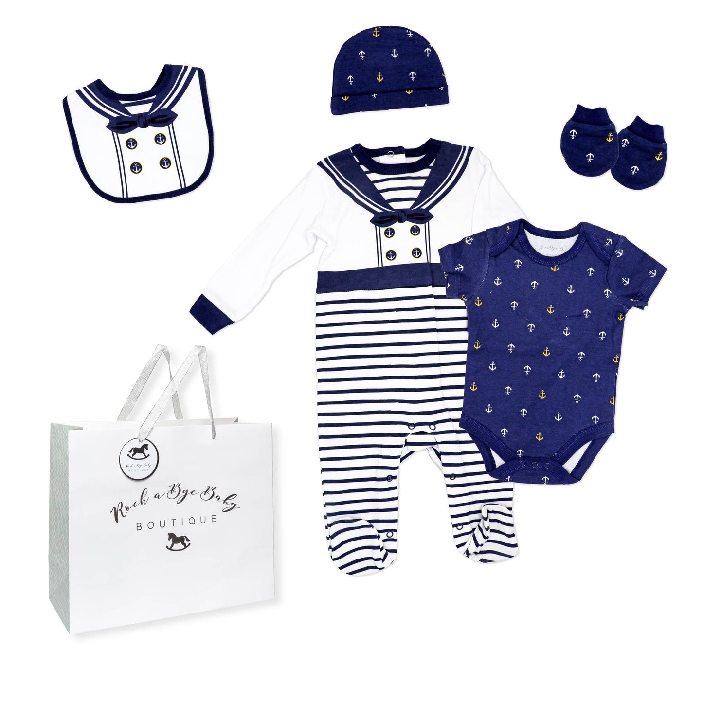 Boys 5 Piece Multipack Set - Sailor