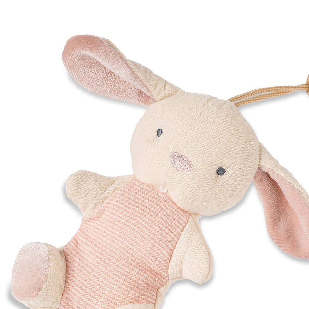 Bitzy Pal Natural Rubber Pacifier & Plush: Bow