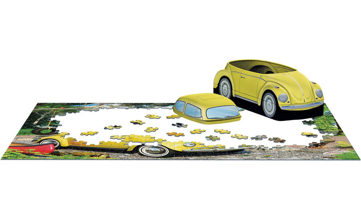 VW Beetle Camping Tin