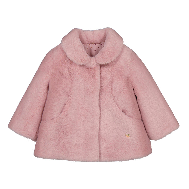 Mayoral Fur Coat - Crystal