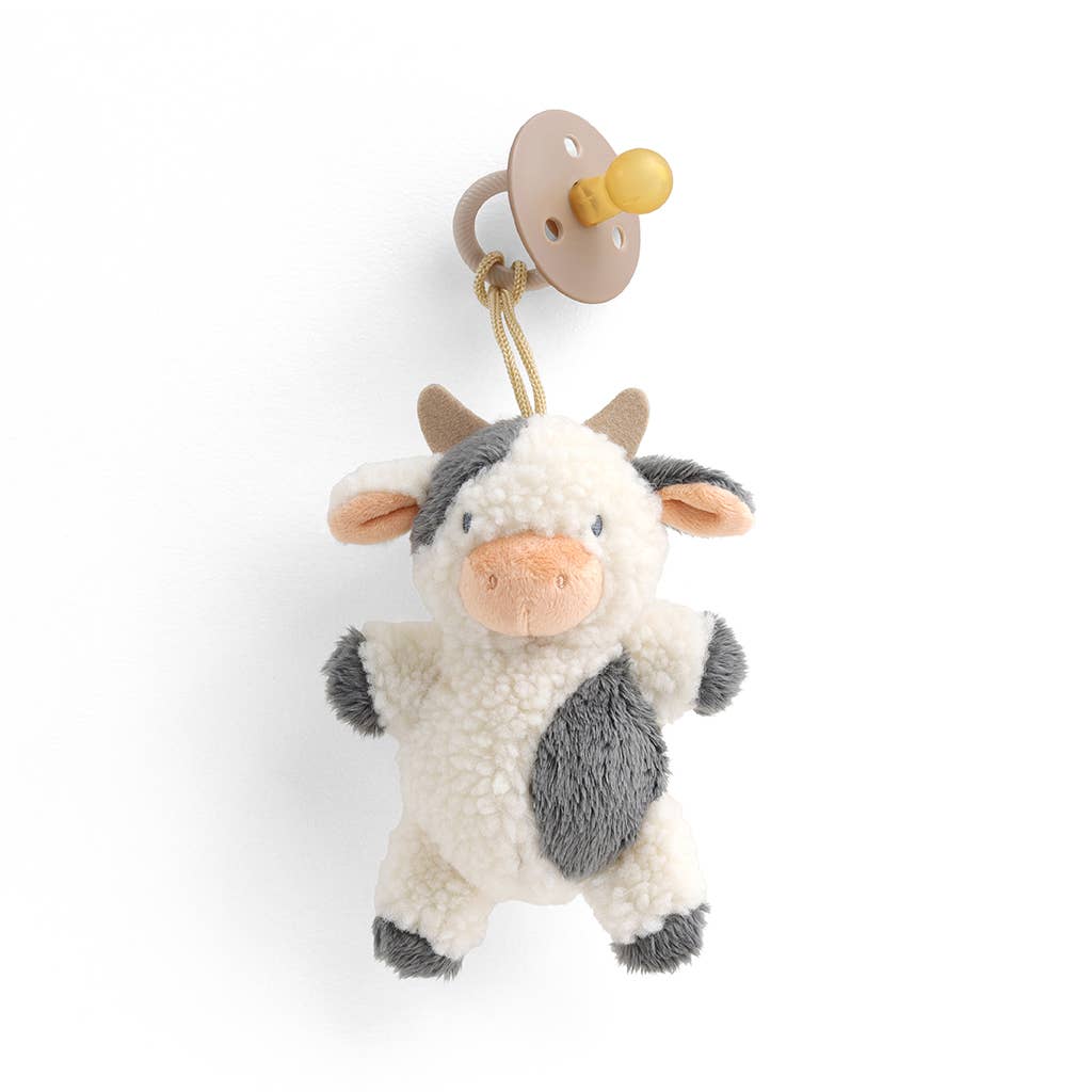 Bitzy Pal Natural Rubber Pacifier & Plush: Bow