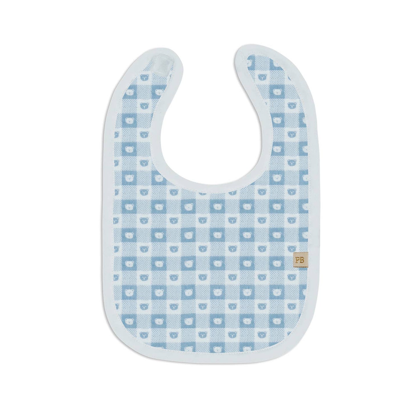 3 Pc Pack Muslin Bibs One Size : Blue