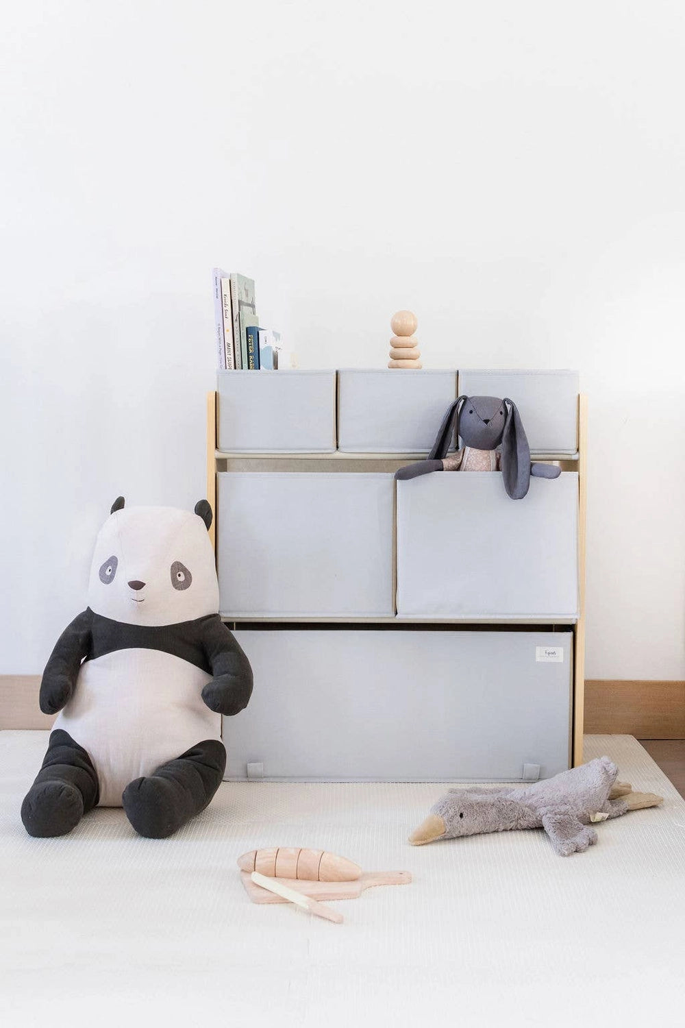 3 SPROUTS Recycled Fabric Multi-Bin Toy Organizer