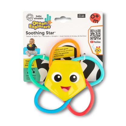 Bright Starts Baby Einstein Soothing Star Teether & Rattle Toy - product photo