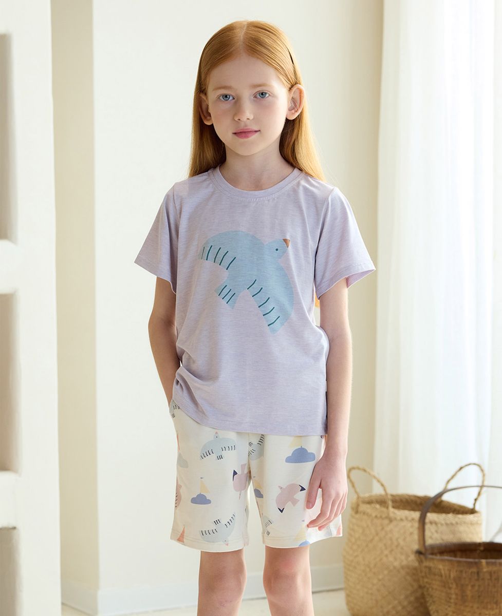 Petite Revery French Terry Shorts - Summer Sailing