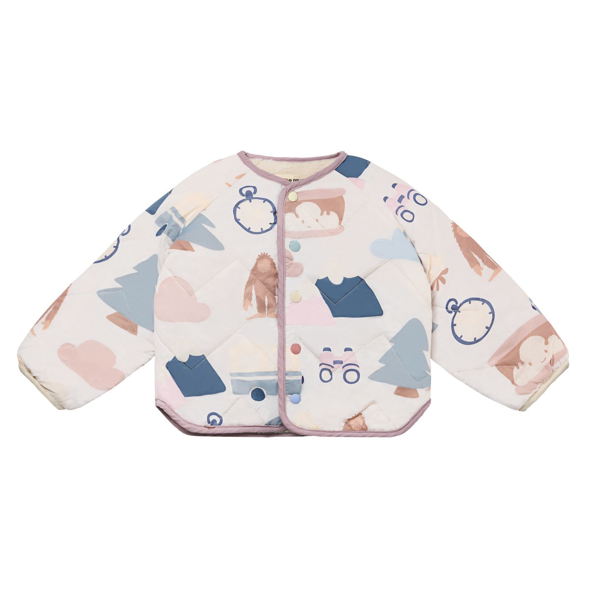 Petite Revery Recycled High Pile Fleece Reversible Jacket - Cloud