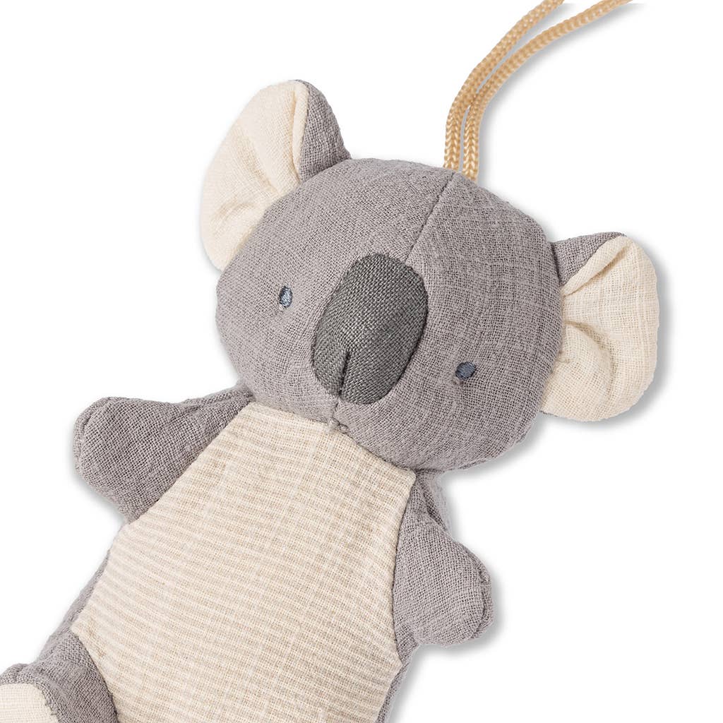 Bitzy Pal Natural Rubber Pacifier & Plush: Bow