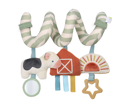 Itzy Bitzy Spiral Car Seat Activity Toy: Veggie