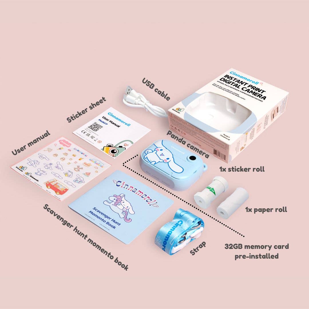 Kidamento Cinnamoroll – Print & Digital Camera - Model P