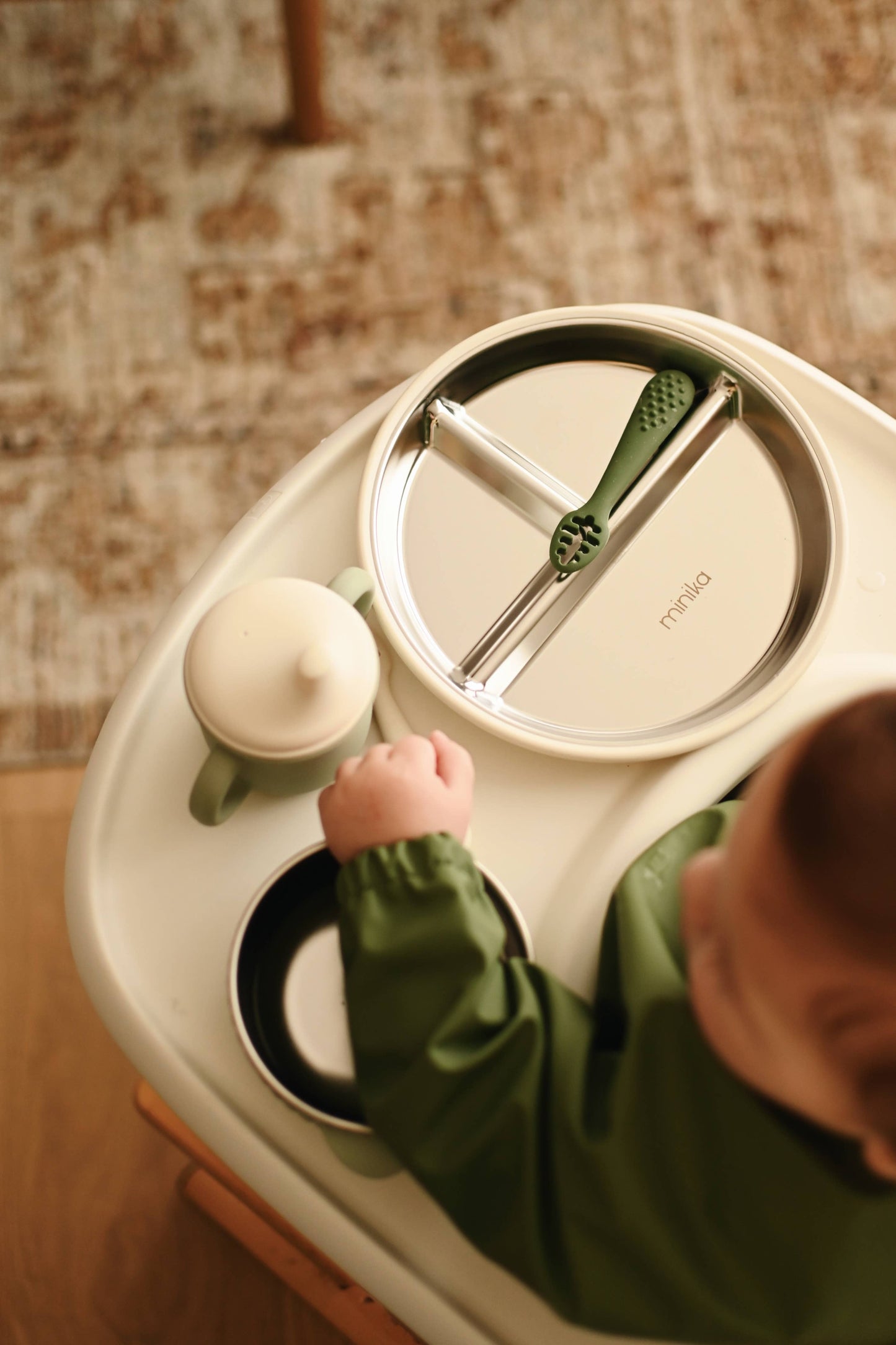MINIKA Stainless & silicone suction plate