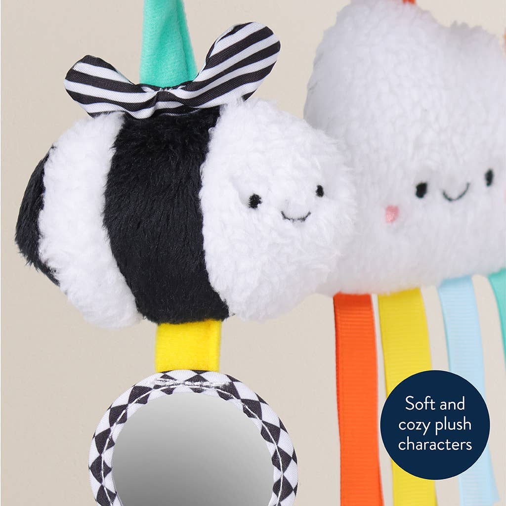Itzy Bitzy Spiral Car Seat Activity Toy: Rainbow