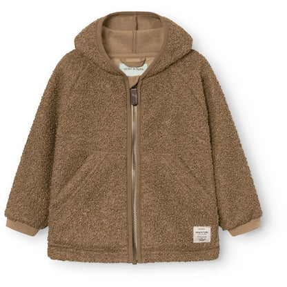 Mini A Ture Matliff Teddy Fleece Jacket in Otter Brown - product photo