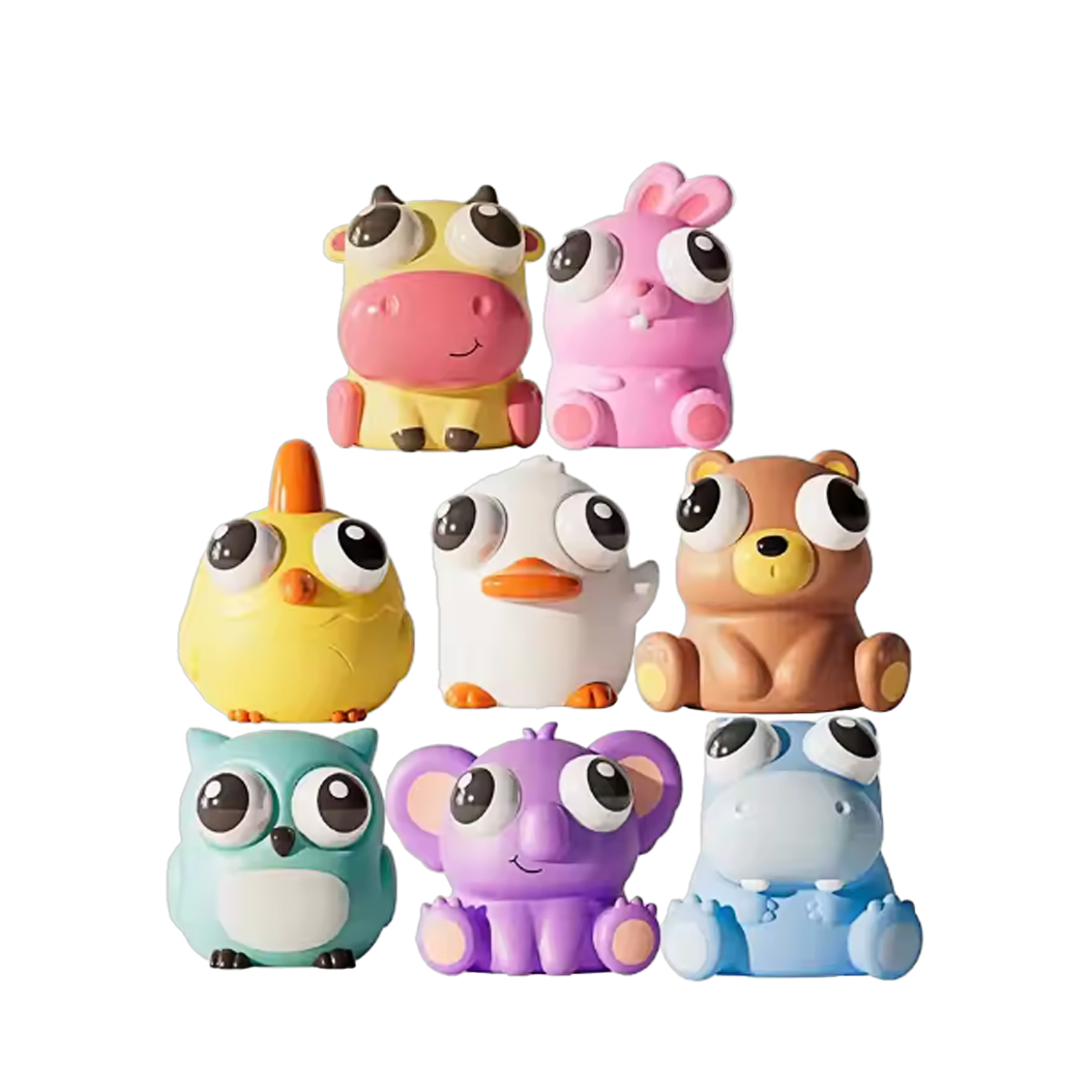 Squeeze Animal Eye Popper Toys – Soft Squishy Fidget