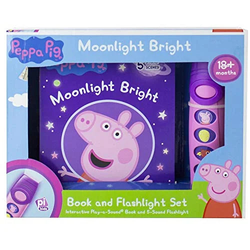 Moonlight Bright Sound Book and Sound Flashlight Set (Peppa Pig)