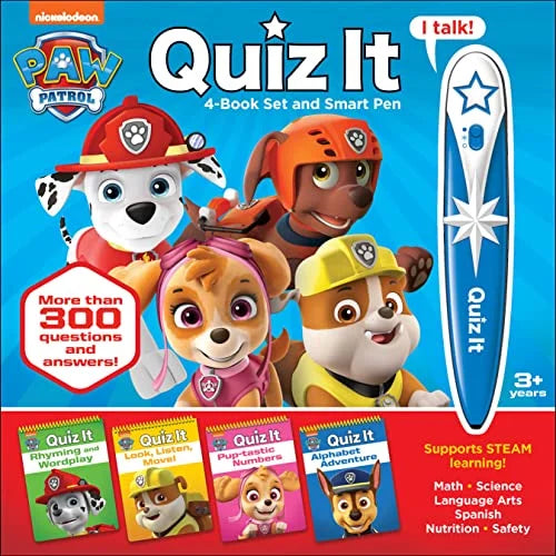 Quiz It 4-Book Set and Smart Pen (Paw Patrol)