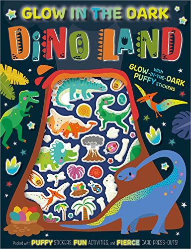 GLOW IN THE DARK DINO LAND ACTIVITY BOOK