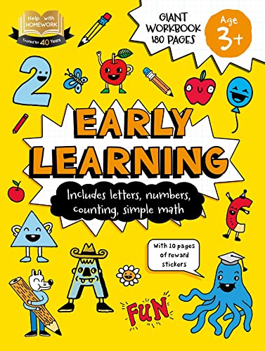 3+ EARLY LEARNING: INCLUDES ALPHABET, NUMBERS, COUNTING, AND SIMPLE MATH (HELP WITH HOMEWORK)