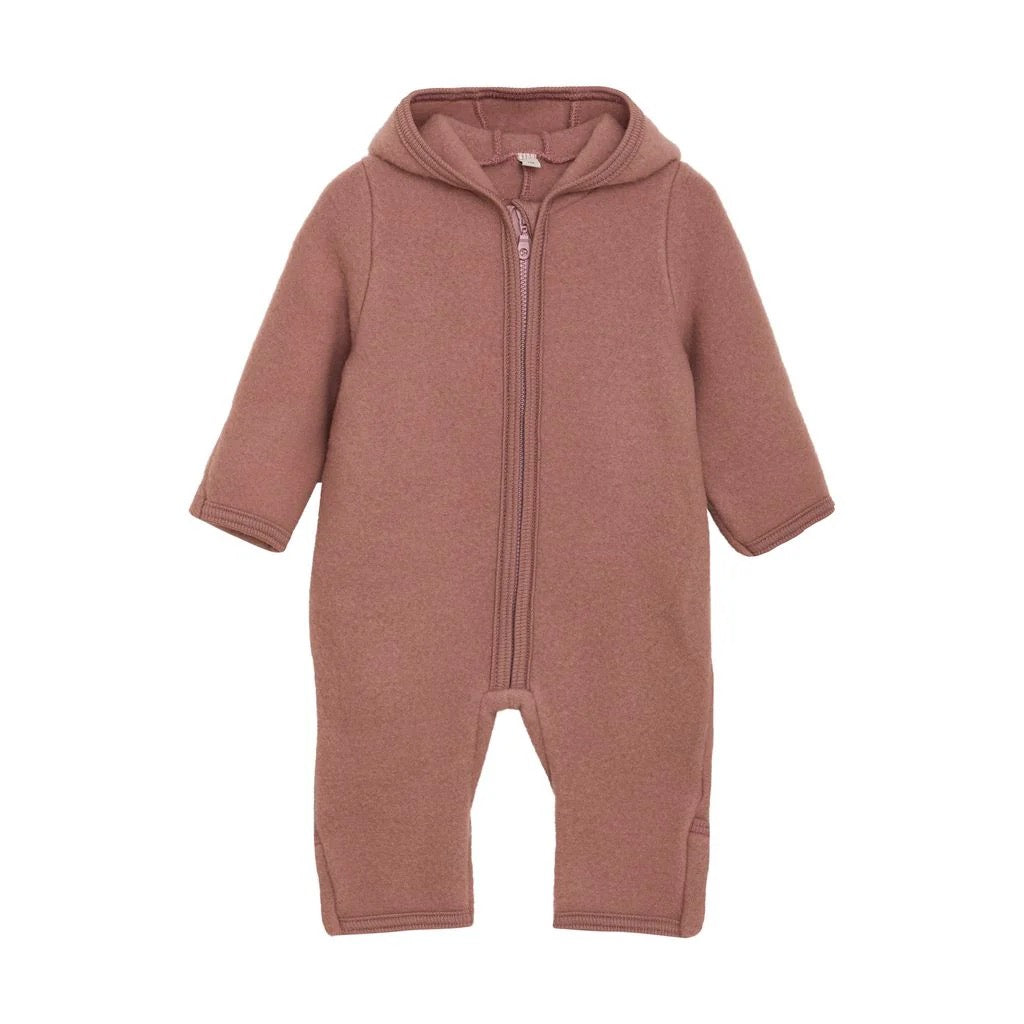 Huttelihut  Pram Suit in Camel Melange with Ears