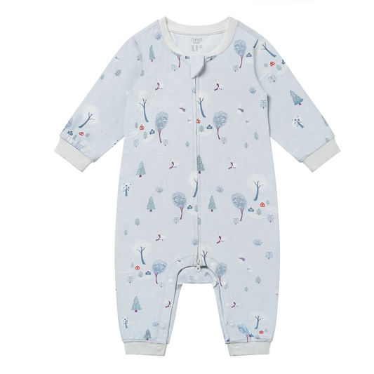 Nest Designs Long Sleeve Romper - Snowy Snuggles