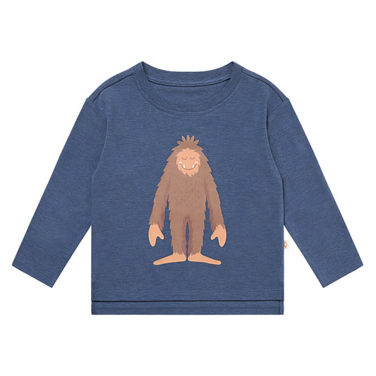 Petite Revery Bamboo Long Sleeve Tee - Vintage Indigo