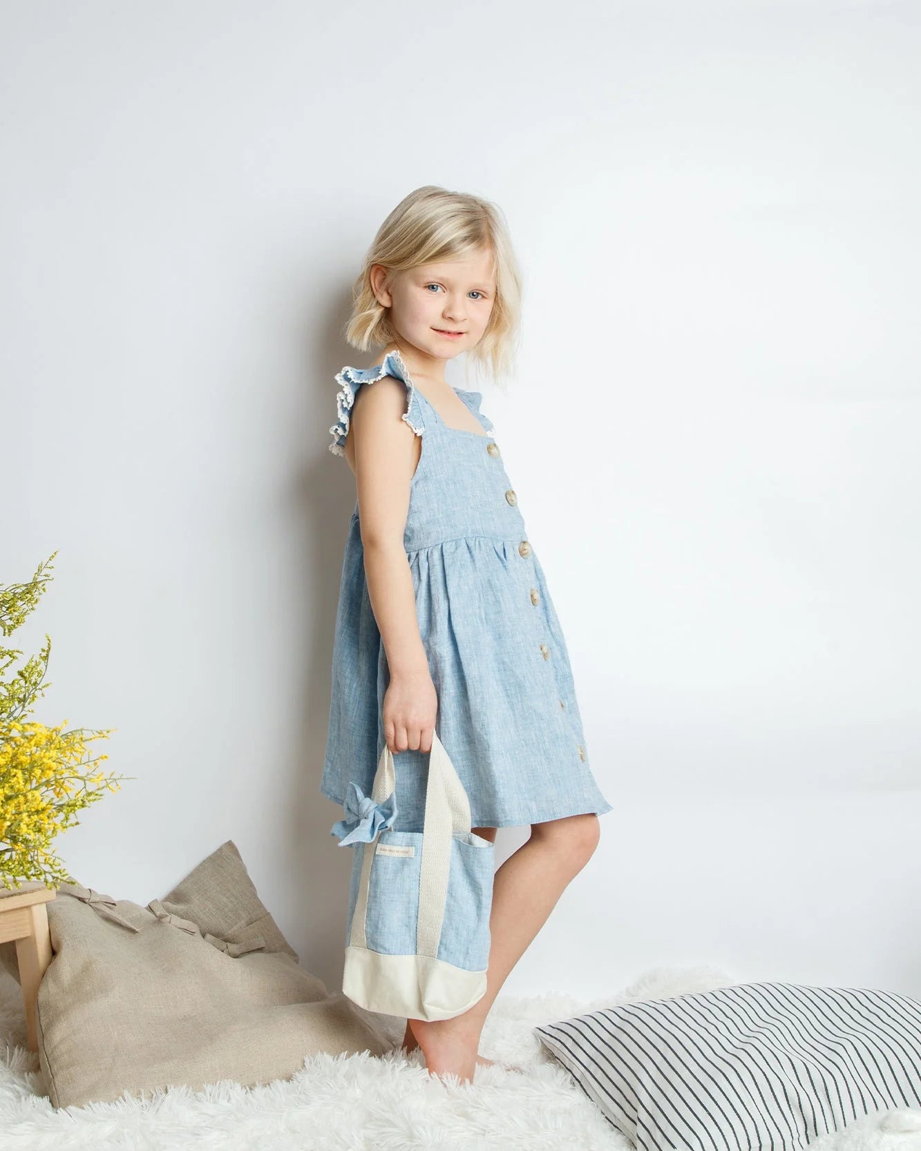 Blara organic linen summer dress
