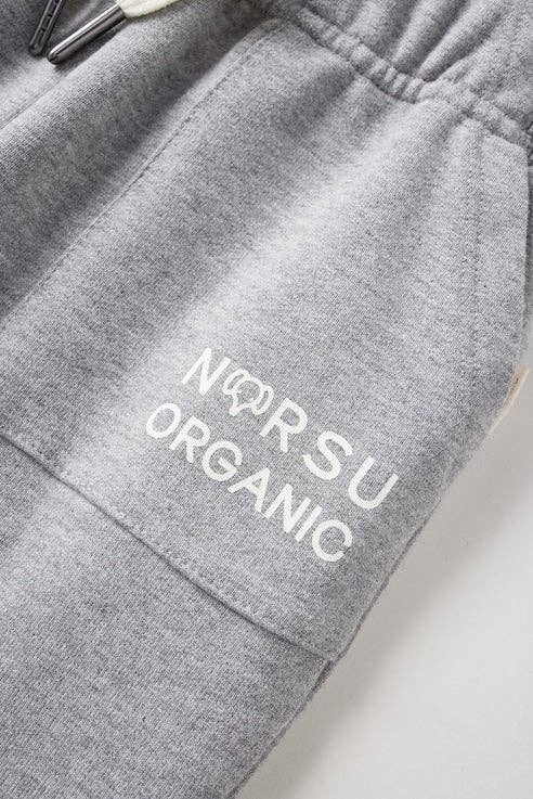NORSU Organic Toddler French Terry Sweatpant-Mix Grey