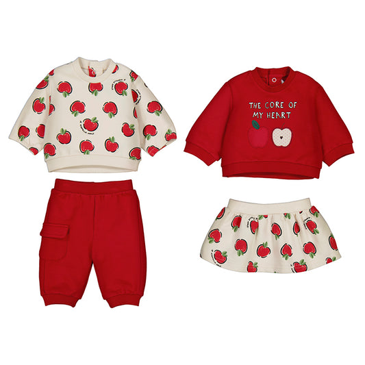Mayoral Knit set - apple
