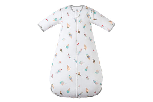 Nest Designs Removable 3/4 Sleeve Sleep Bag 0.6 TOG (Bamboo) - Ice Cream Summer