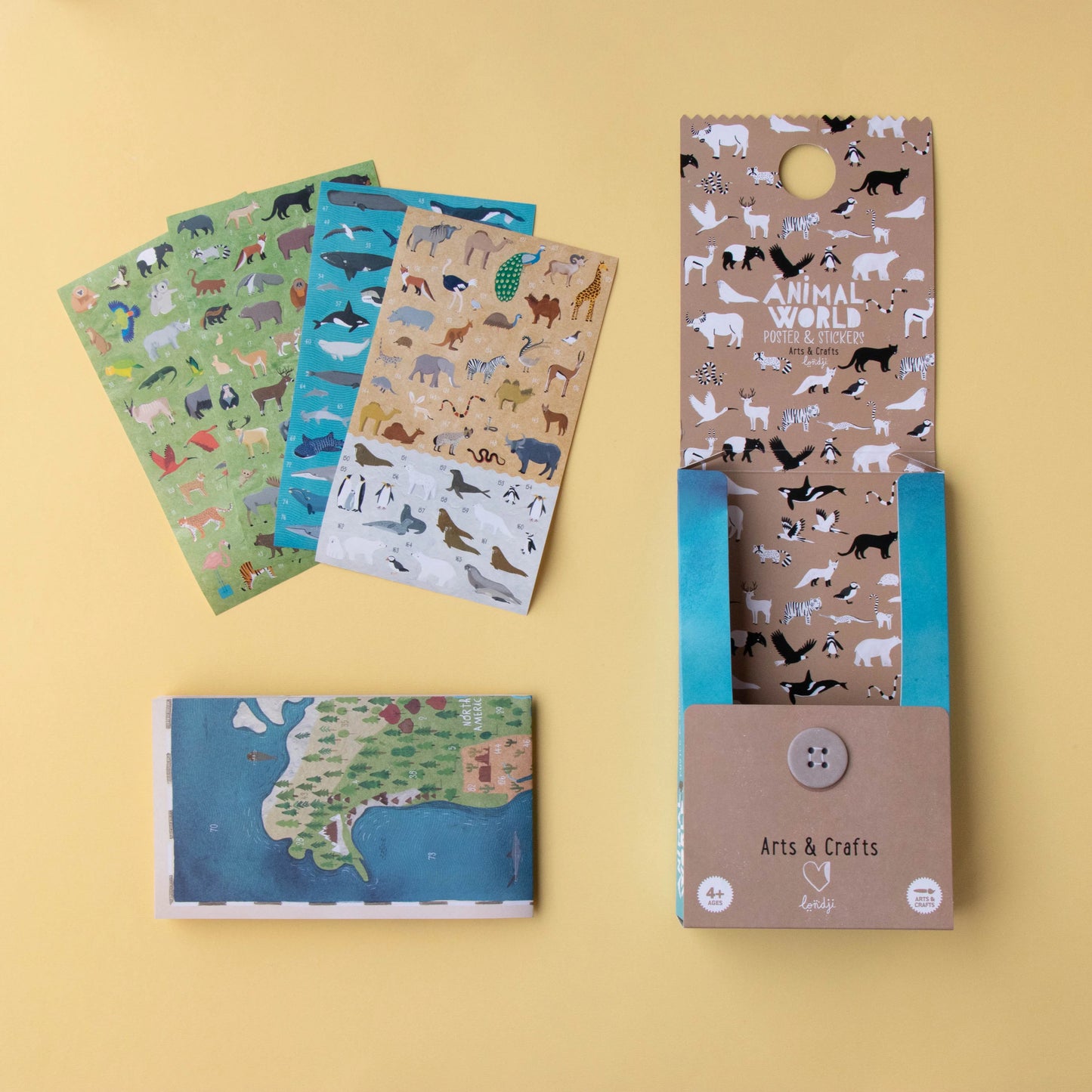 LONDJI Stickers - Animal World Poster & Stickers