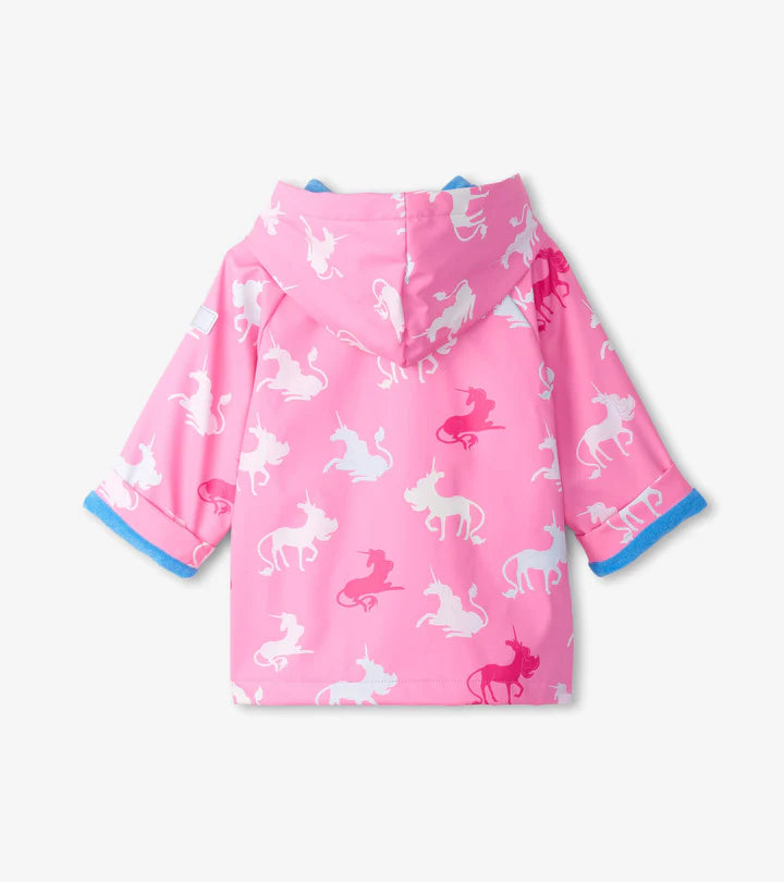 HATLEY preschool color changing raincoat - MYSTICAL UNICORN