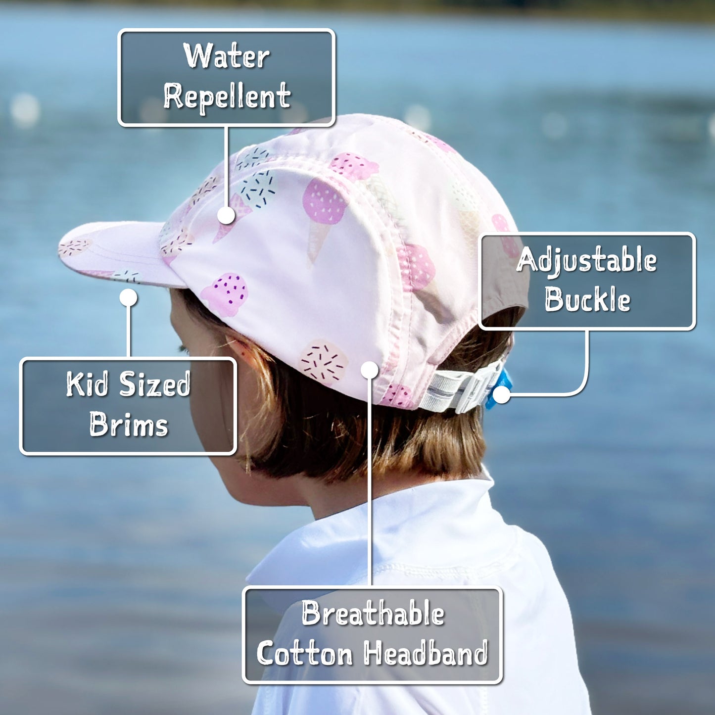 Jan and Jul Kids Five Panel SunLite Caps