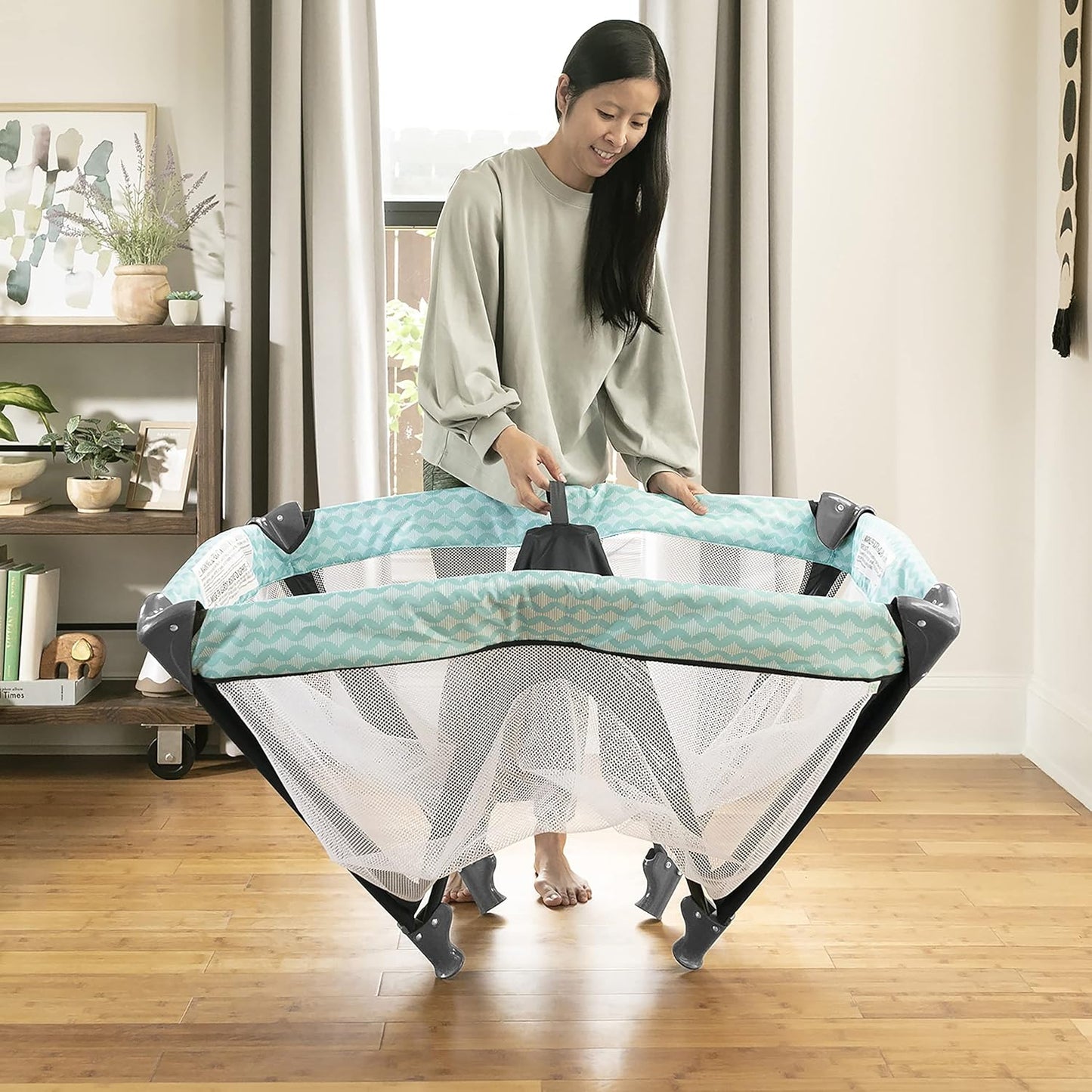 Ity Rompity Rest Easy Fold Portable Playard – Goji
