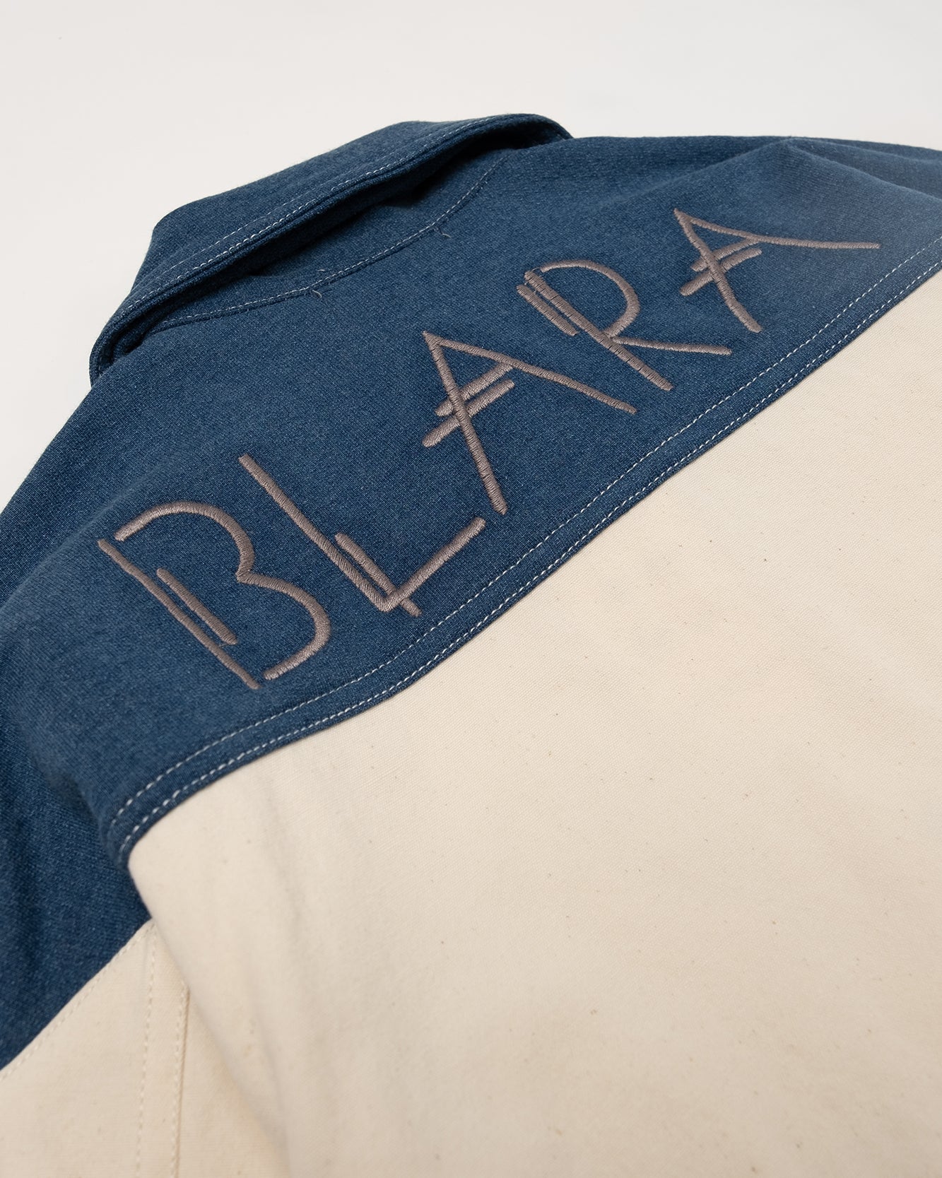 BLARA ORGANIC HOUSE Bi-color Denim Jacket