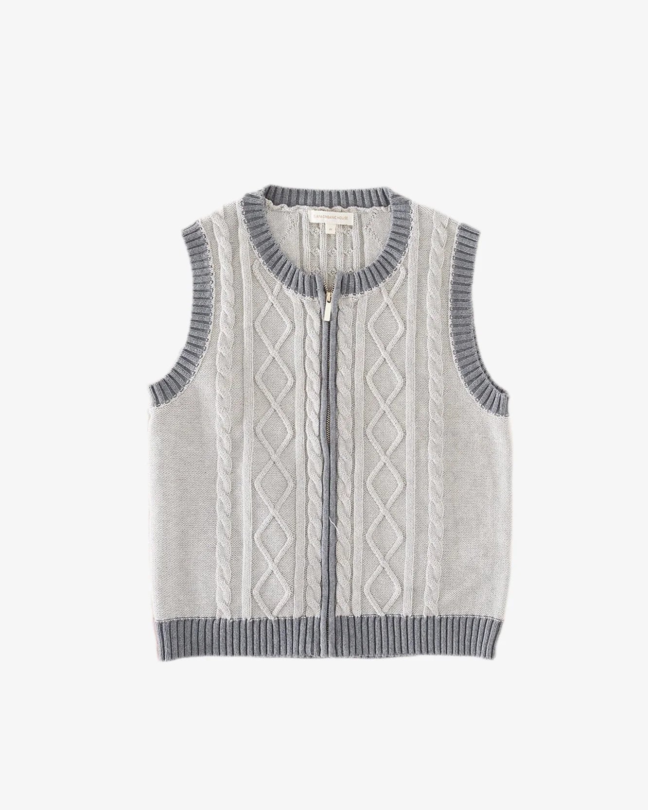 BLARA ORGANIC HOUSE Cable-knit Vest