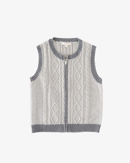 BLARA ORGANIC HOUSE Cable-knit Vest
