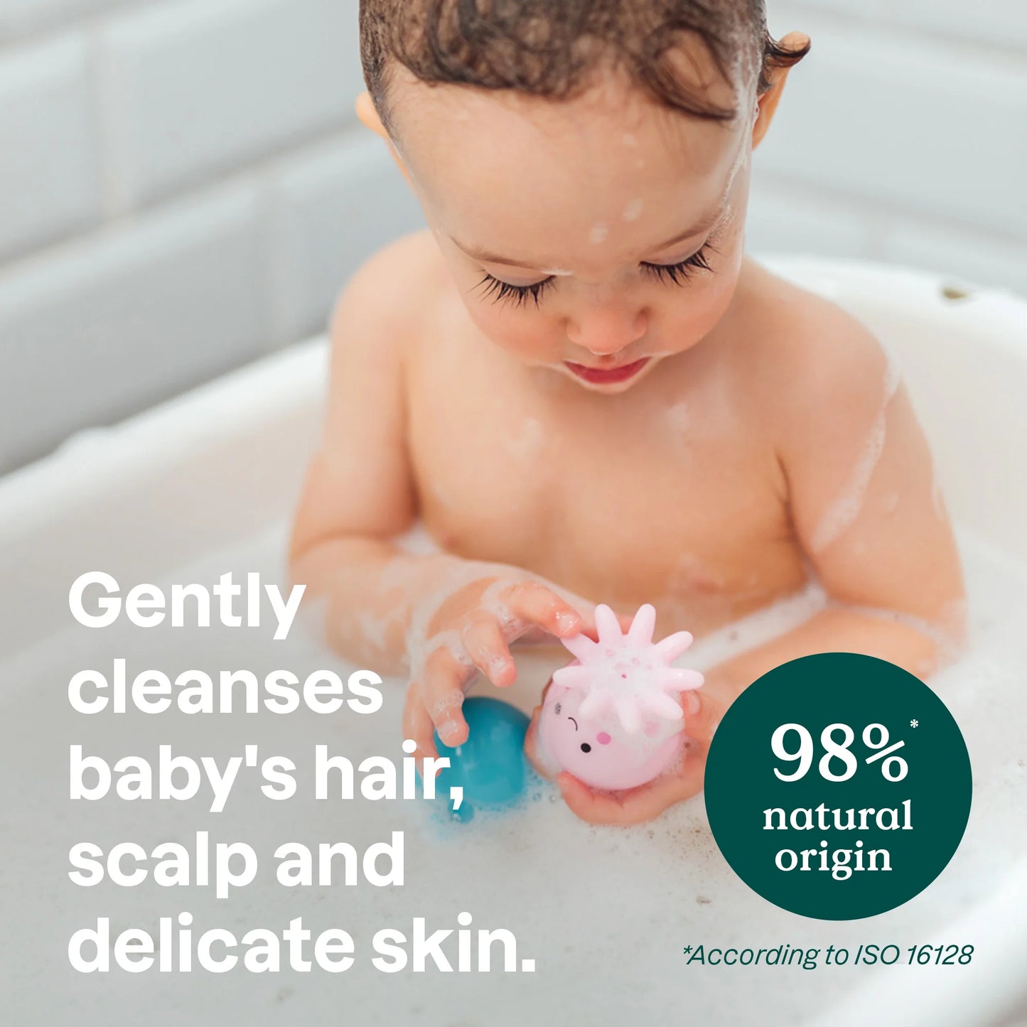 ATTITUDE 2-in-1 hair & body foaming wash : BABY LEAVES™