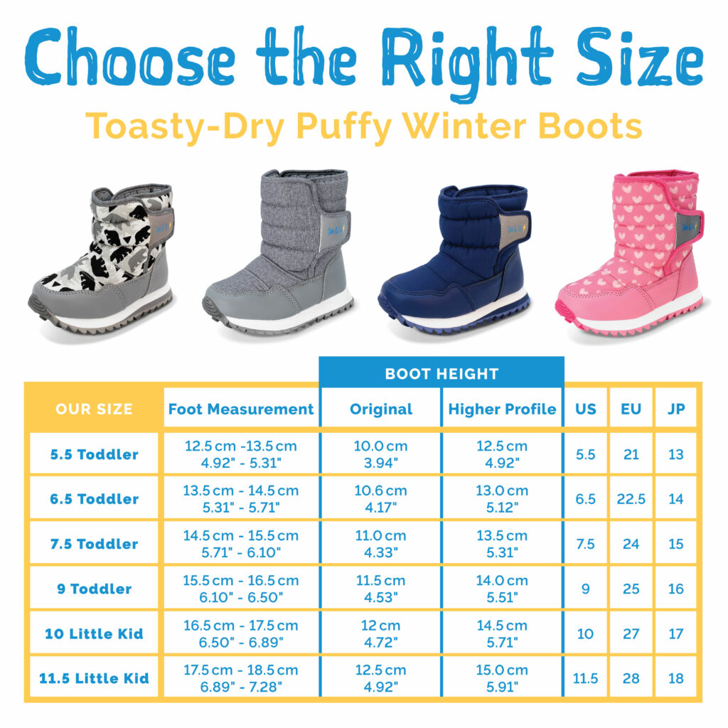 Jan and Jul | Toasty-Dry Tall Puffy Winter Boots Neon Peaks