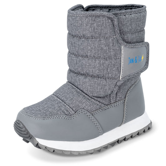 Jan and Jul | Toasty-Dry Tall Puffy Winter Boots Heather Grey