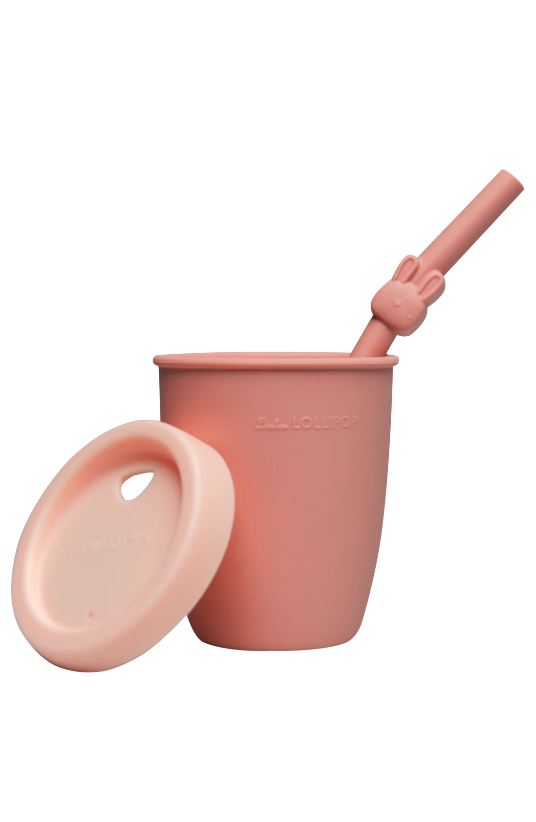 LOULOU LOLLIPOP Kids Silicone Cup with Straw