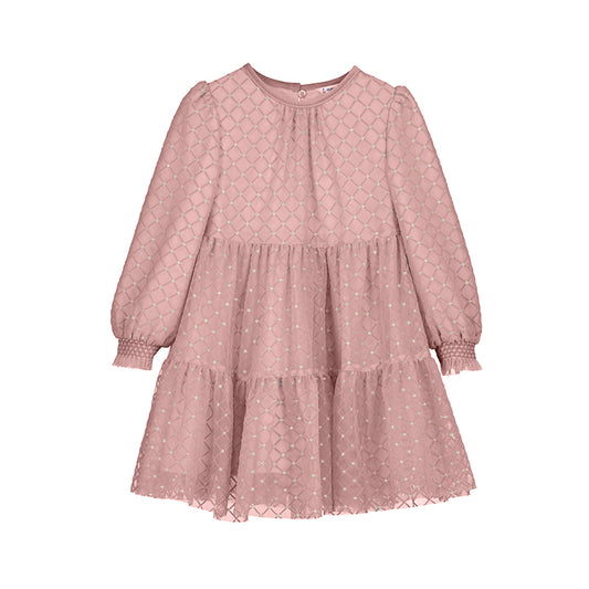 Mayoral Tulle printed dress Rose For Mini Girl