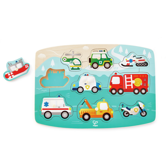 Hape® EMERGENCY PEG PUZZLE