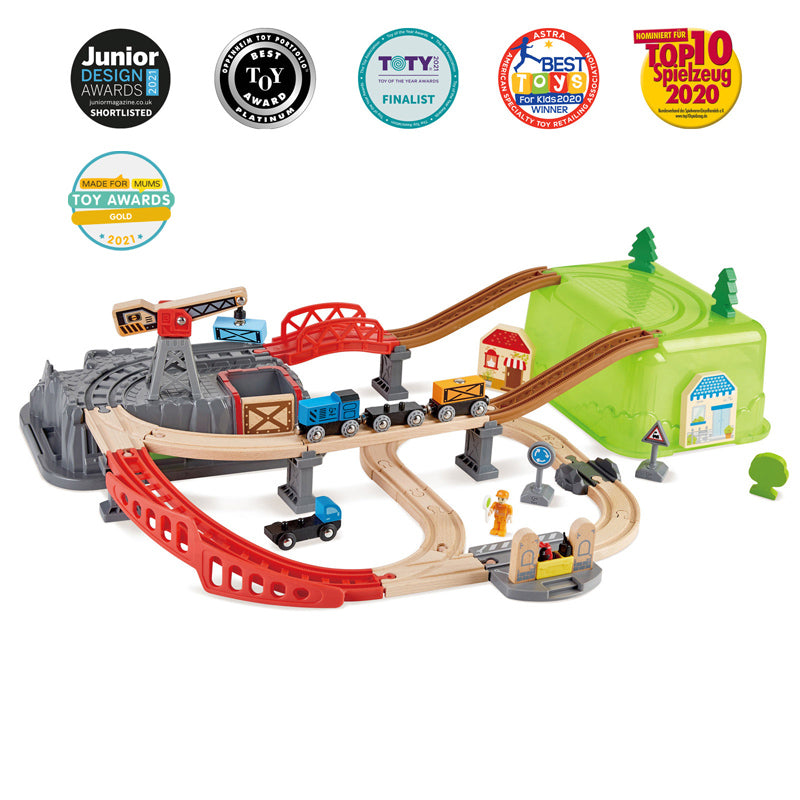 Hape® RAILWAY BUCKET-BUILDER SET