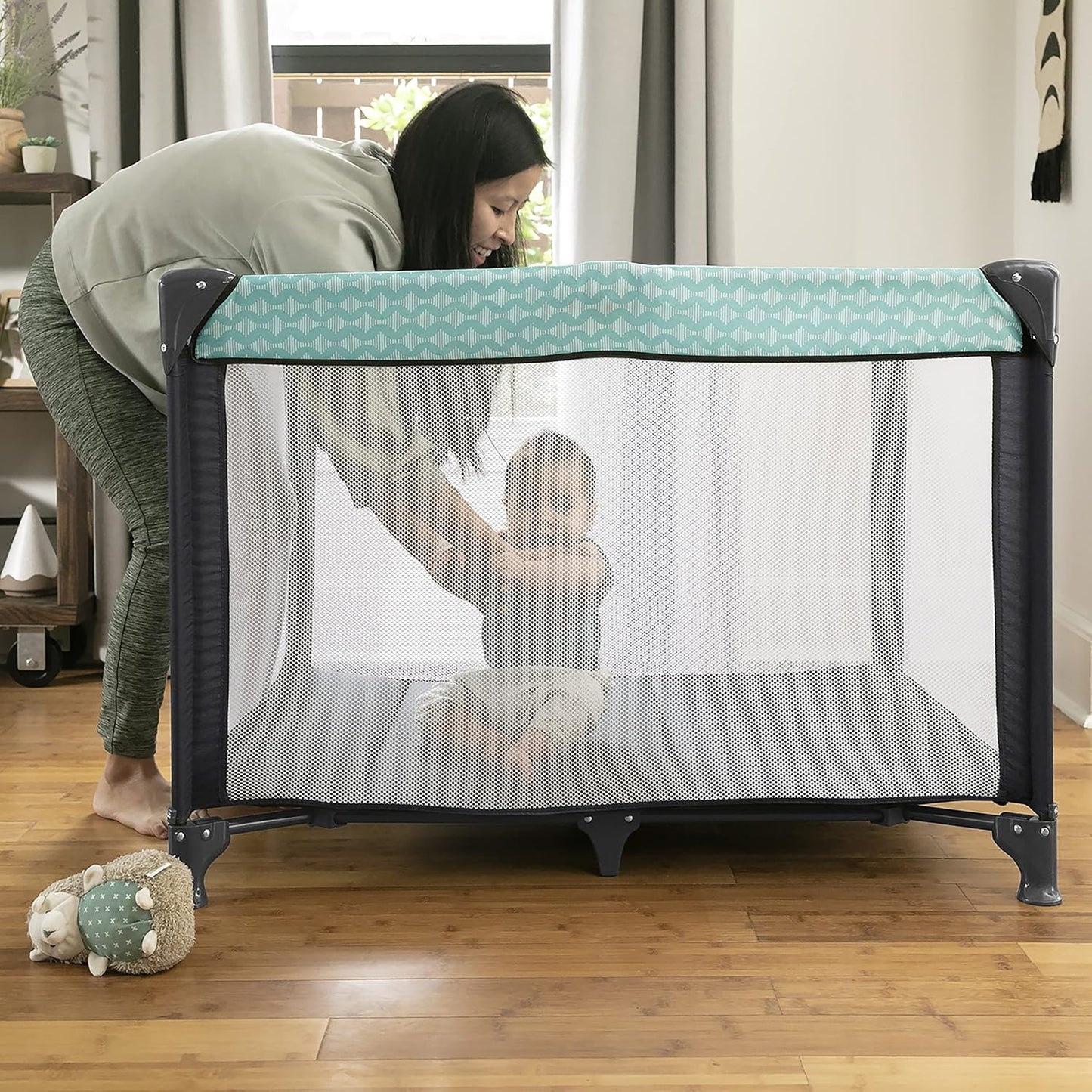 Ity Rompity Rest Easy Fold Portable Playard – Goji