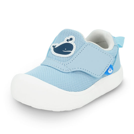 Jan and Jul  | Mini-Flyer Toddler Sneakers | Blue Whale