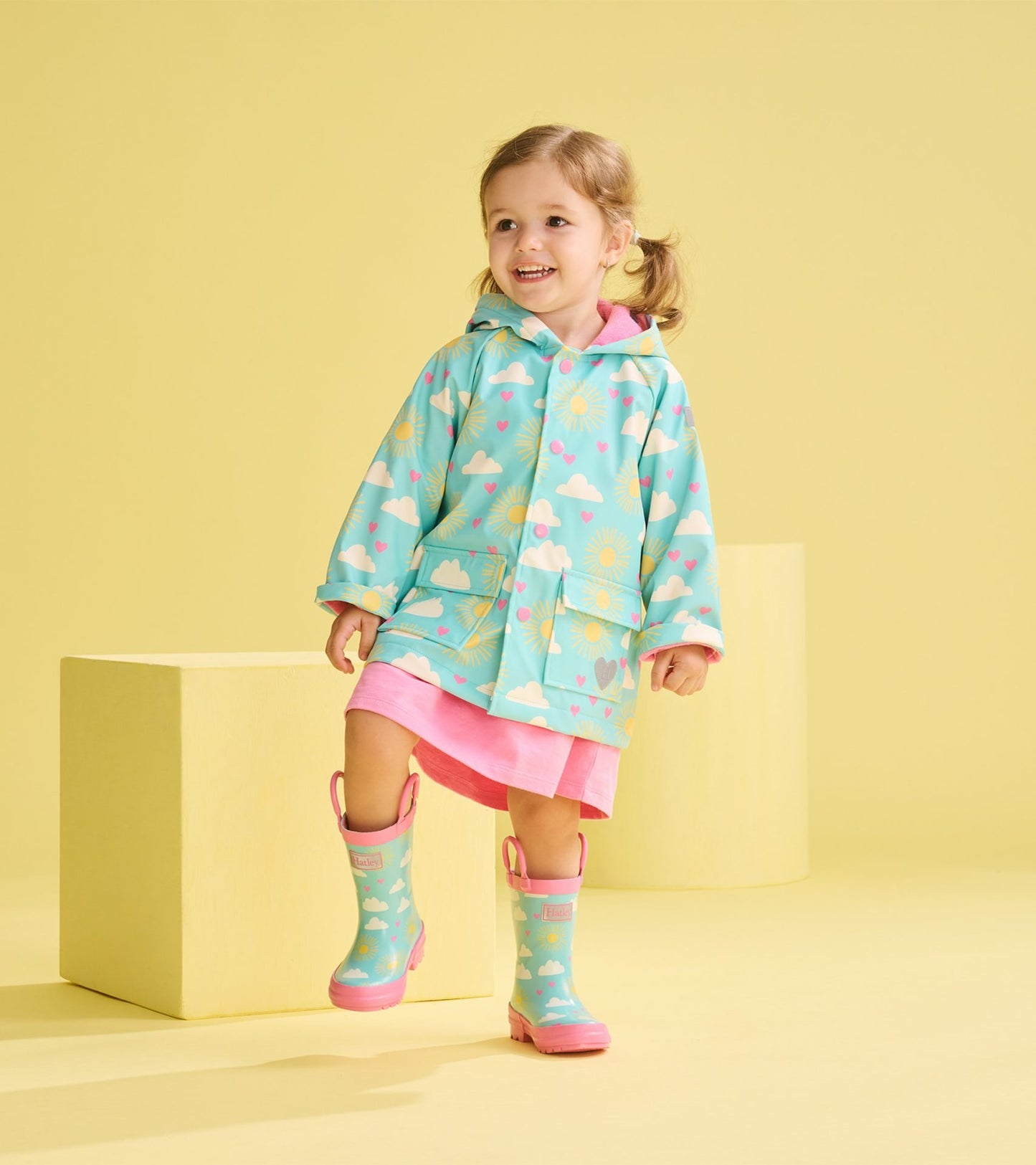 Hatley happy skies preshool rain boots