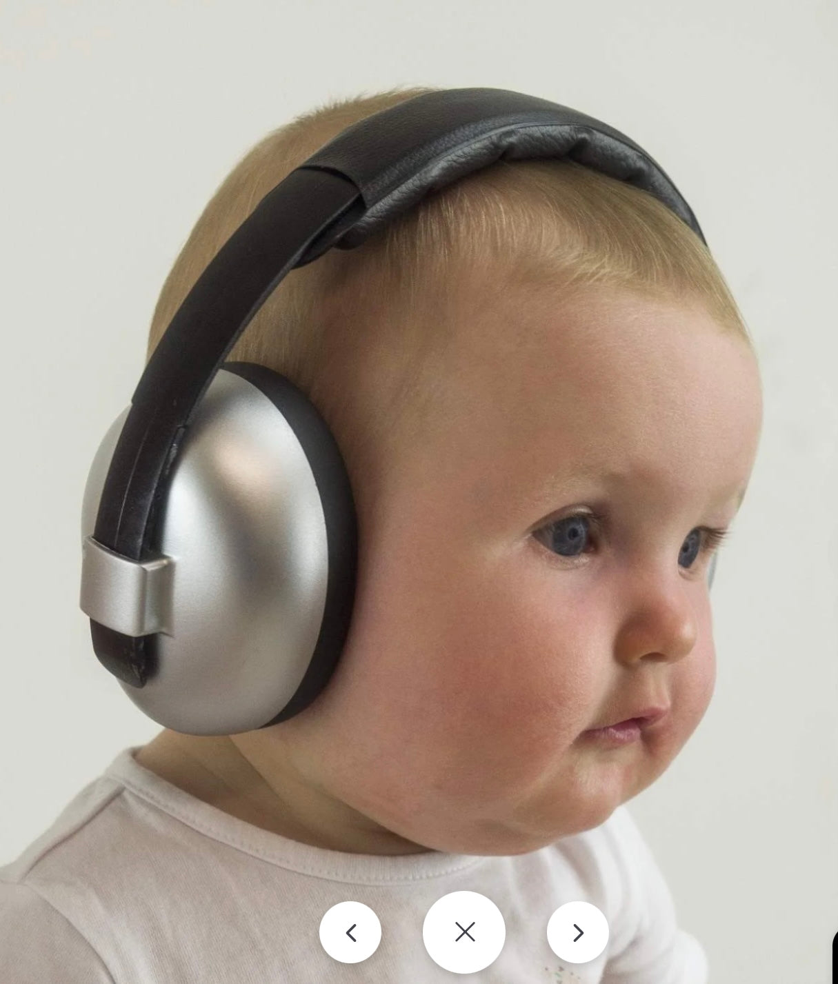 Baby Hearing Protection Earmuffs (2m+) - Silver