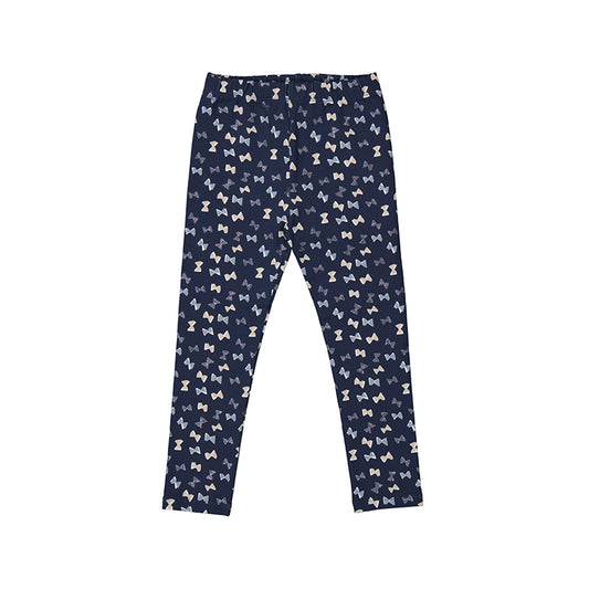 Mayoral Leggings Navy blue with bows