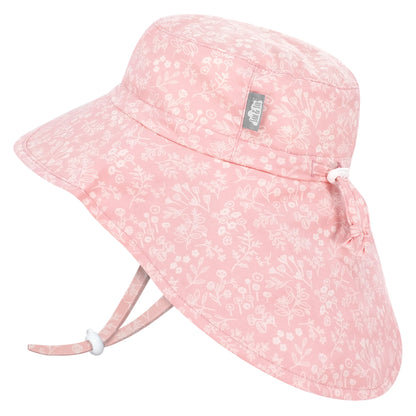 Jan and Jul Cotton Adventure Hat in Pink Prairie - product photo
