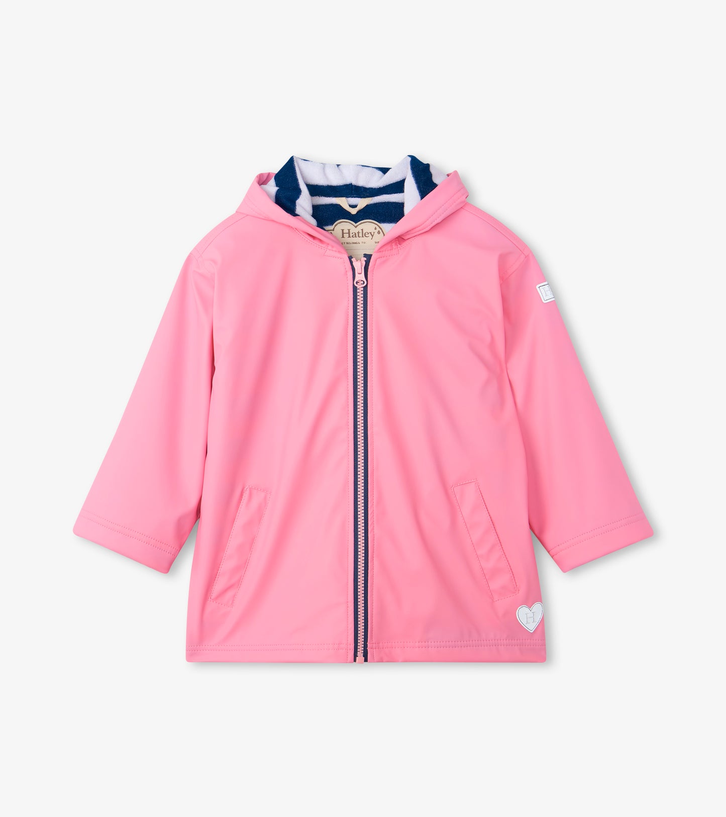 Hatley Classic Pink Zip Up Splash Jacket