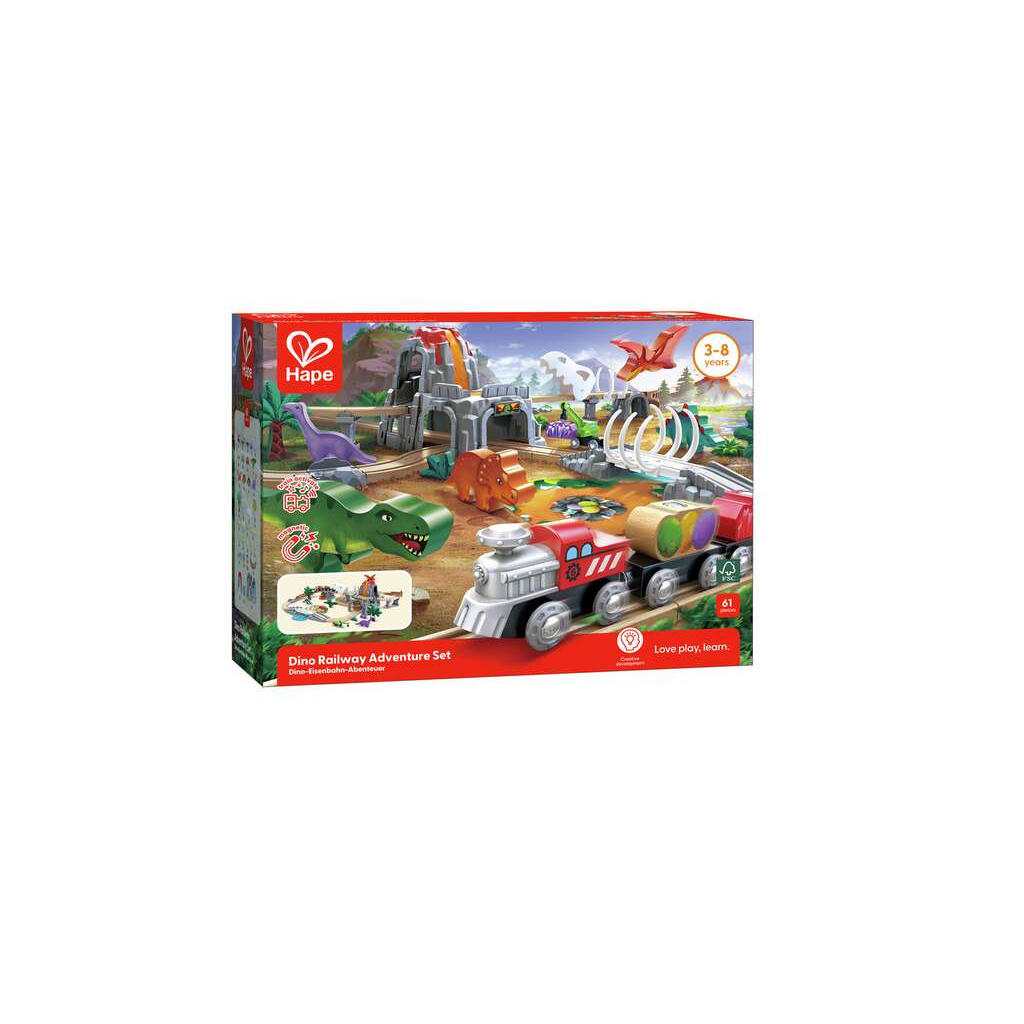 Hape - DINO RAILWAY ADVENTURE SET